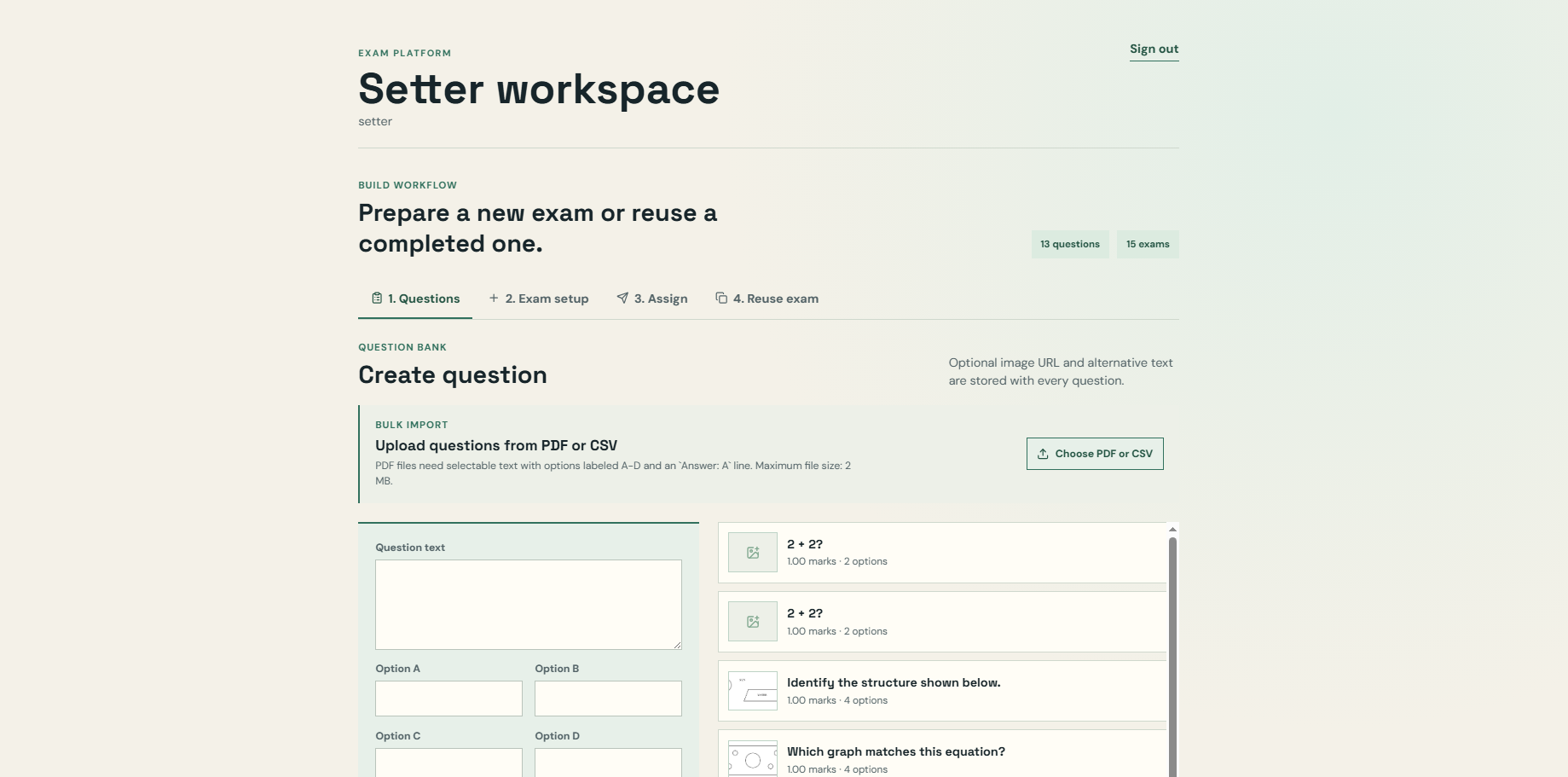 Online Examination screenshot 4